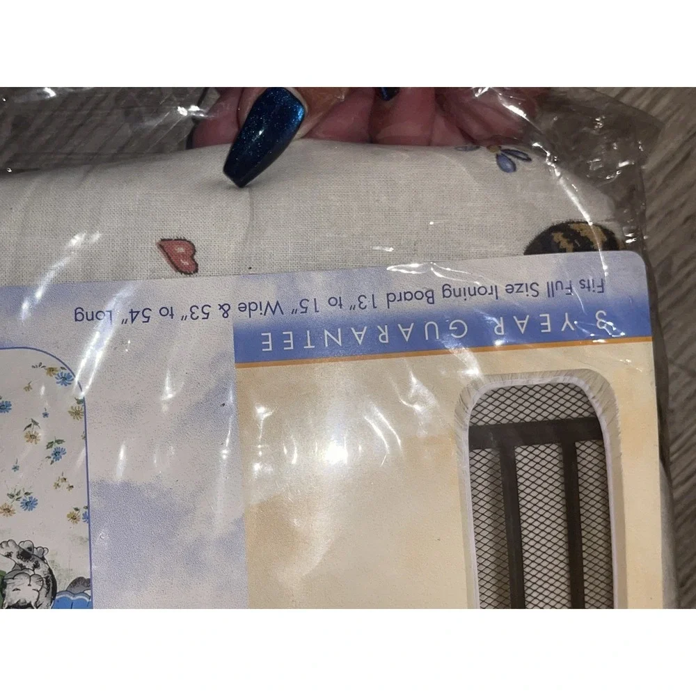 Vintage 2005 Whimsical Cats Ironing Board Cover & Pad - One Piece